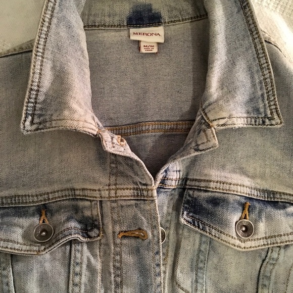 MERONA DENIM JEAN JACKET, SZ M - Picture 4 of 5